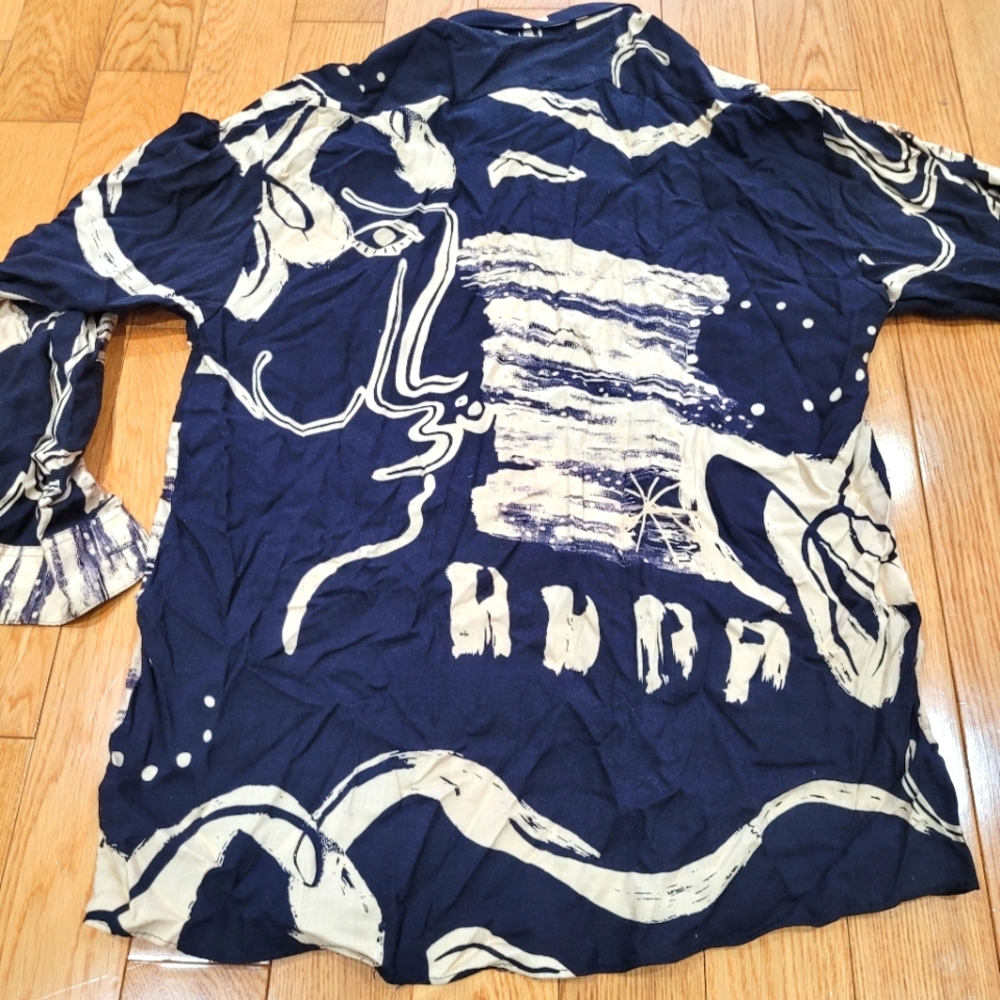 MONTELLO vintage button up short sleeve tee